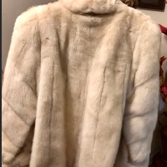 One Certified Natural Violet Long Mink Fur Jacket - Picture 2 of 7